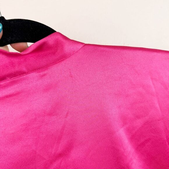 Victorias Secret Pink Robe Nightgown Slip Sexy Set Pink Large - Picture 9 of 11